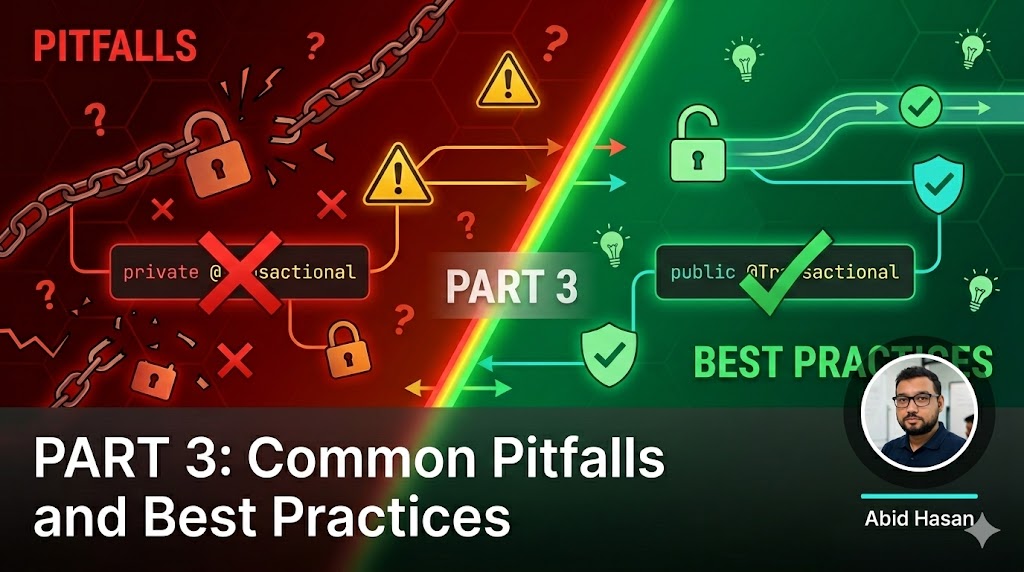 Spring Transactions Part 3: Common Pitfalls and Best Practices