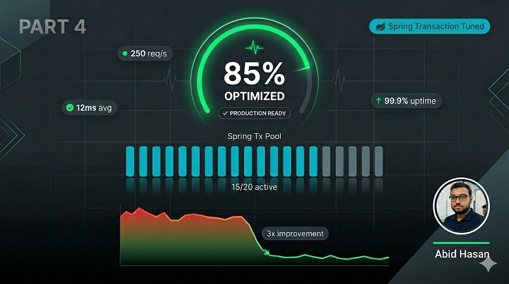 Spring Transactions Part 4: Production Optimization and Performance
